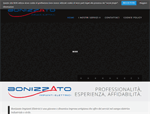 Tablet Screenshot of bonizzatoimpianti.com